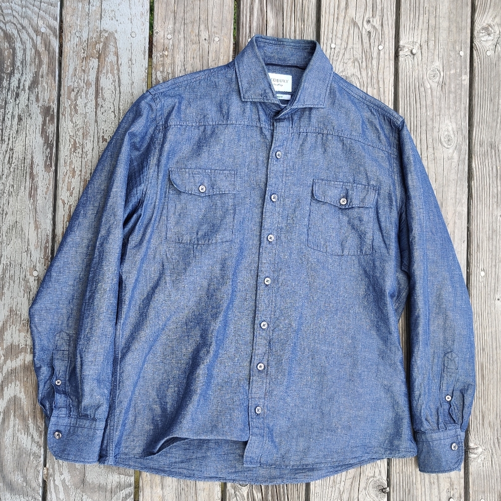 Ledbury Western Chambray Shirt Sz. L